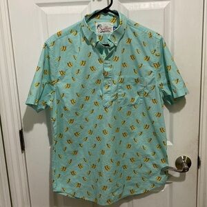 Chubbies The Well Seasoned Taco Slim Fit Popover Summer Shirt Men’s Size Large